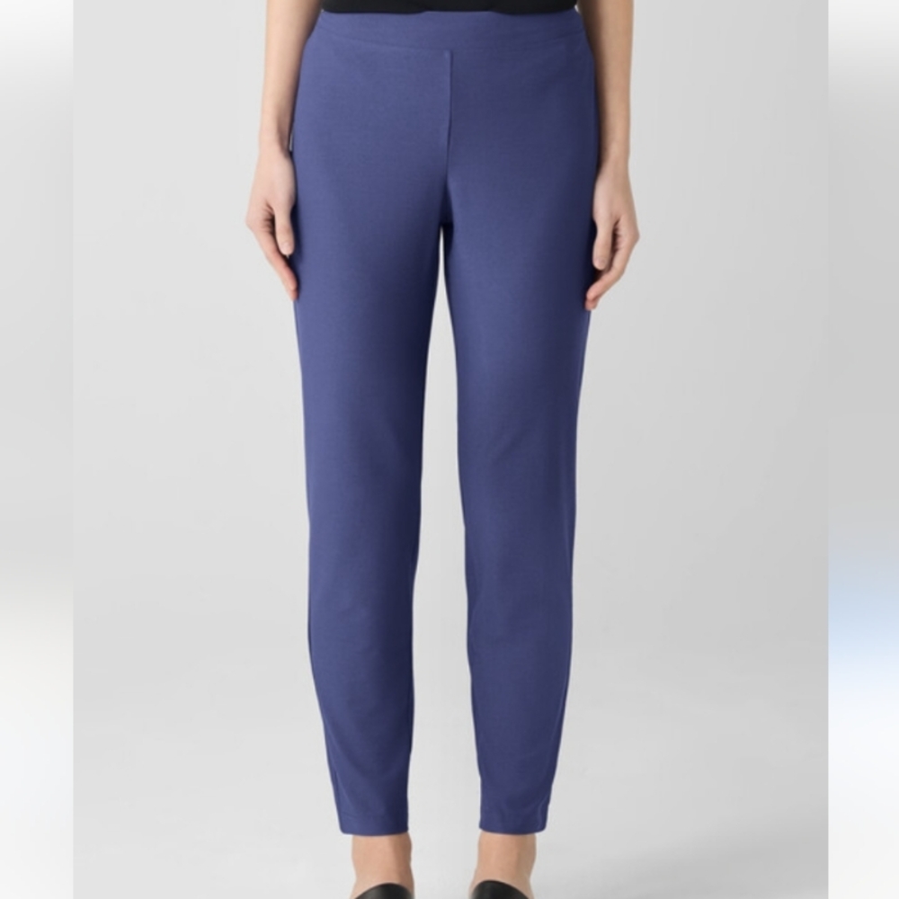 🦋White Stag Cropped Pants - Deep Blue With Pockets Pull On Size MP
